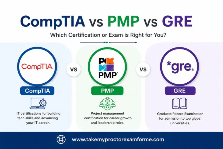 CompTIA vs PMP vs GRE: Which Online Proctored Certification Is Hardest to Pass and Why